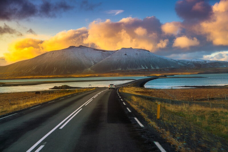 set of winter tires to drive in Iceland