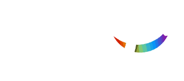 Logo de la asociación europea de turismo gay, consiste en su acrónimo con un pequeño avión cruzando la letra A con una bandera arco iris